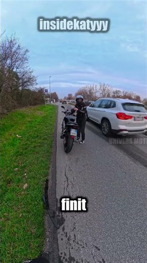 The rev limiter ejects the baffle onto the road! @insidekatyyy