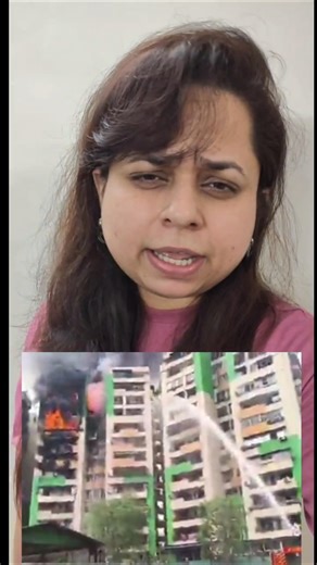 Fire in High rise Building in gaziabad and fire brigade could not stop it #gaziabadnews