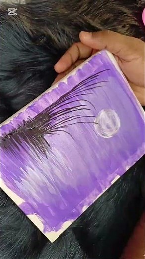 Easy Purple Sunset Watercolor Painting Step by Step #artvideo #painting