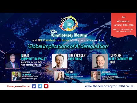 Live Webinar - ‘Global implications of AI deregulation’
