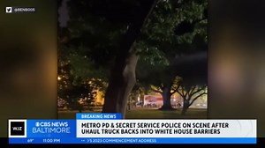 Reports: U-Haul van crashes into barrier near White House