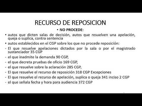 RECURSO DE REPOSICIÓN CGP