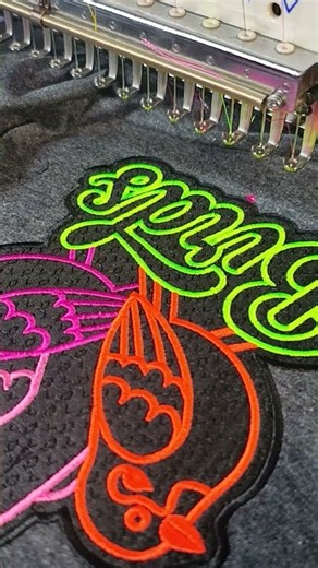Industrial #embroiderymachine precision in every stitch.