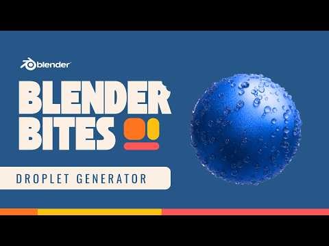 How to Make a Droplet Generator in Blender with Geometry Nodes