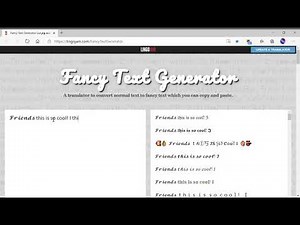 Trying this AWESOME site called Fancy Text Generator!