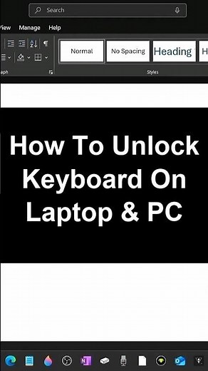 How To Unlock Keyboard On Laptop & PC