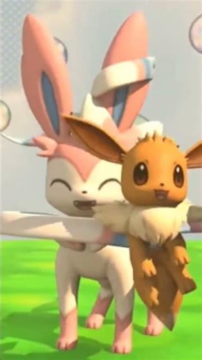 eevee and sylveon dancing. pokémon dance battle