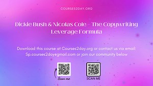 [GET] Dickie Bush & Nicolas Cole — The Copywriting Leverage Formula
