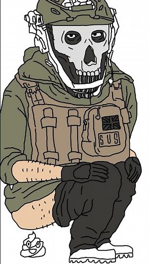 How to draw COD MW2 Ghost gaze💀