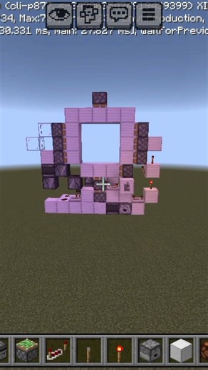 3×3 piston door #minecraft #audio