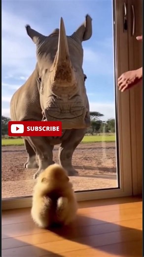 Pomeranian logic: I can fight him... oh wait, door open #barks #animals #instantregret #funny #pets