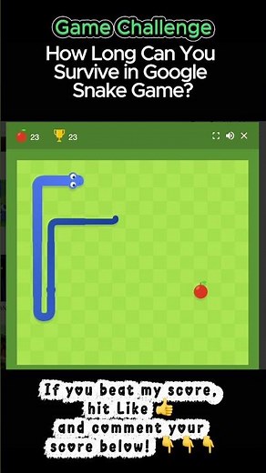Google Snake Game | How Far Can You Go? #googlesnakegame #fyp #challenge #snakegame