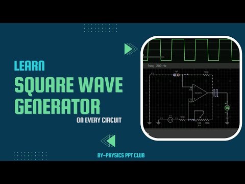 Square wave generator | Op-Amp | Physics experiment | Electronics | V-lab | Function Generator