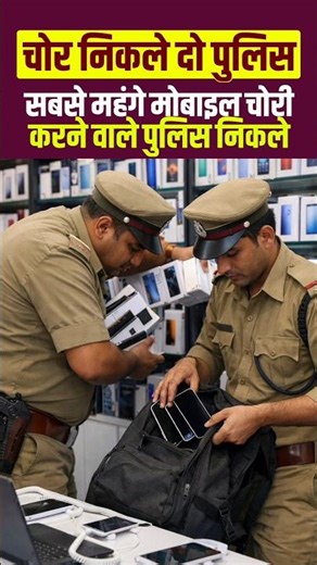 Two police officers turned out to be mobile thieves! 😱#trend #UPNews #UPPolice #trendingreelsvide...