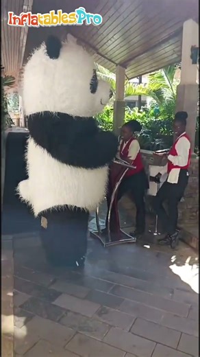 🐼 Panda Inflatable Mascot Showcase | Dancing, Smiling & Spreading Joy 🎉