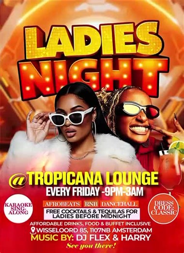 Ladies Night at Tropicana Lounge in Amsterdam