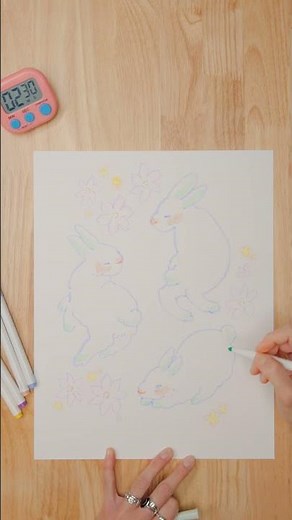 Timed Drawing Bunnies