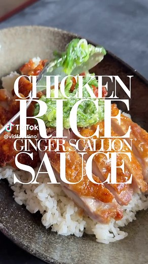 Chicken Rice with Ginger-Scallion Sauce Recipe