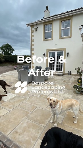 ✅Full chemical professional clean ✅Paving repairs (tinted mint sandstone) ✅Regrouted using @ultrascape_uk flow point #landscaping #landscapersofinstagram #gardentransformation #landscapeindustryspecialists #homeimprovement #landscapers #paving #patio #grouting #chemicalclean #deepclean #sandstone #flowpoint | Bespoke Landscaping Projects