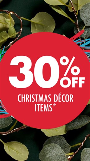 Time to start decorating! 🥳🎁 Get 30% off Christmas decor items from 15 – 24 Dec 🎄 Shop now: https://brnw.ch/21wFqAg Ts & Cs apply. | WOOLWORTHS