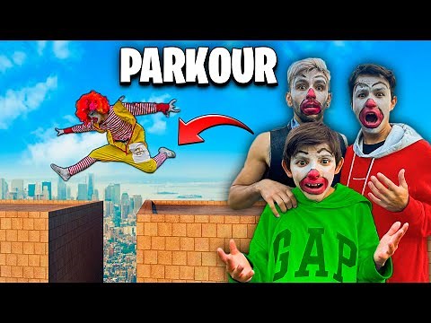 WE BECOME KILLER CLOWNS AND DO PARKOUR!