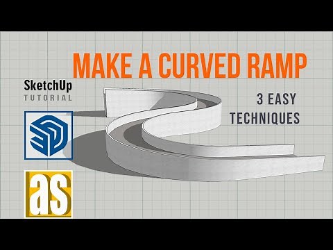 SketchUp Quick Tips _ Tips No-1_Curved Ramp in SketchUp | SketchUp Tutorial