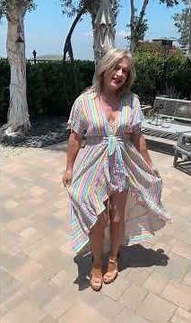 Christina models my adorable new bikini and cover-up! 👙💋💋💋💕👩￼