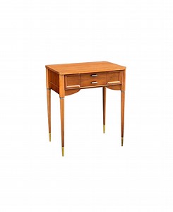 Vintage 1950's Mid Century Walnut Accent Table With Hidden Storage Compartment - Etsy