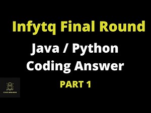 Infytq Final Round Coding Question Discussion | Java / Python Coding Question | infytq coding