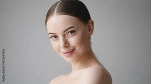Beautiful woman healthy skin beauty concept cosmetic clean healthy natural make up fresh skin beauty young model