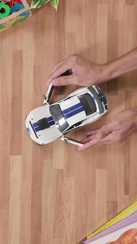 Jada Toys Bigtime Muscle 1:24 2020 Ford Mustang Shelby GT500 Die-cast Car Blue White Stripes, Toys for Kids and Adults