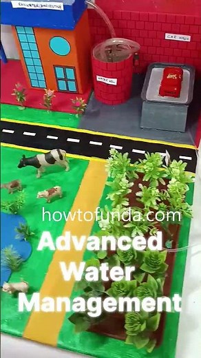water management working model for science project exhibition - diy - howtofunda - shorts