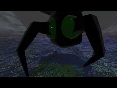 Random animation doodle 009 (bouncy creature walking)