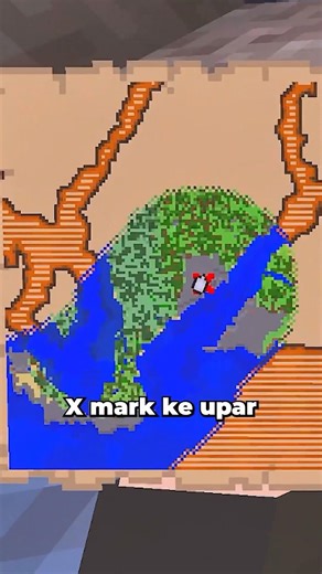 Easy way to find treasure in Minecraft 😳 #minecraft #shortsfeed