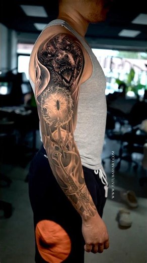 Lord Of The Rings Full Sleeve tattoo