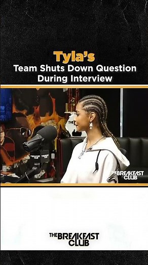 Tyla's team shuts down question during Breakfast Club interview