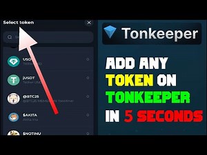 How to add token on tonkeeper wallet