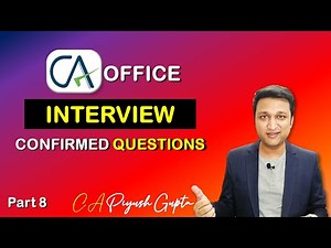 #6 CA Firm Interview Questions & Answers Accountant Job Interview Questions