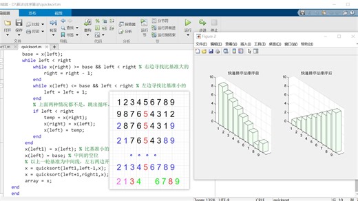 【MATLAB】快速排序法