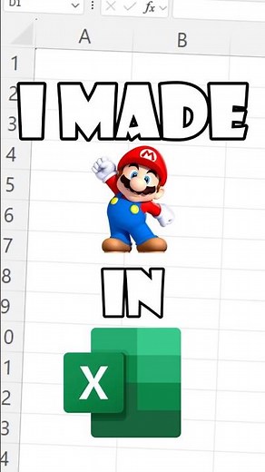 I tried making Mario in EXCEL?! #excelgaming