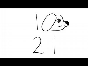 Cómo DIBUJAR UN PERRO con NÚMEROS 🐶 MUY FÁCIL