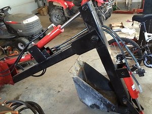 backhoe for atv homemade 4 feet width , dig 7 feet