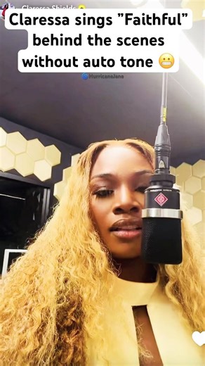 Claressa sings “Faithful” behind the scenes without auto tone 😬 #claressashields #shorts #trending