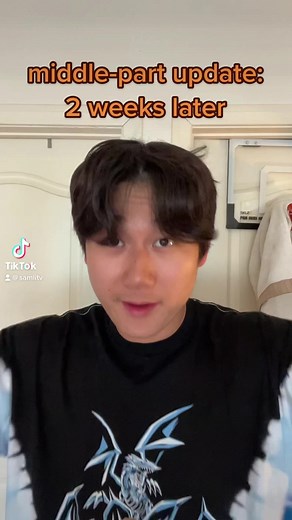 48K views · 1.8K reactions | It’s been 17 days since I got my middle part hair cut… I think I’m doing ok :) #middlepart #asianhair #middleparthair | Sam Li | Facebook