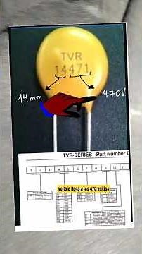 Varistor measurement: tvr 14471 (Directv Decoder) #datasheet #electronics #measurement #multimeter