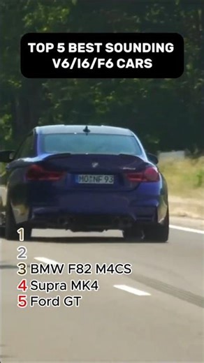 Ranking Top 5 Best Sounding V6 / I6 / F6 Cars! (PURE SYMPHONY)