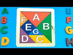Tangram Puzzle Game English Alphabet ABC - Creative Learning with colorful Letters