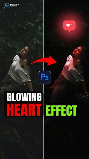 Create a Glowing Heart Effect in Photoshop ❤️✨