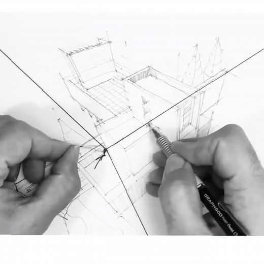 ARCFLY on Instagram: "How to draw 3-point perspectives! (The easy way). By @architectdrw #archidrawing #archisketch #architect _____________________________ . Use #arcfly tag to get featured. . Tag your archi friends. . _____________________________ #basicsketch #architecturalsketch #archisketcher #timelapse #drawinglessons #sketchbook #tutorial #howtosketch #architectural #architecturelife #oldschool #sketchlikeanarchitect #handdrawn #dibujo #croqui #sketchvideo #perspective #videotutorial #arc