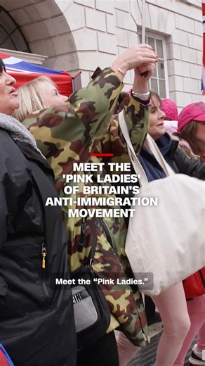 The Pink Ladies protest across Britain, warning of the dangers they say illegal migrants pose to women and girls. The movement shows how issues championed by the hard right – once a predominantly male terrain – are now winning support from broader parts of the population. https://cnn.it/497n89v | CNN International